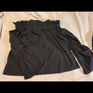 Off the shoulder bell-sleeve top